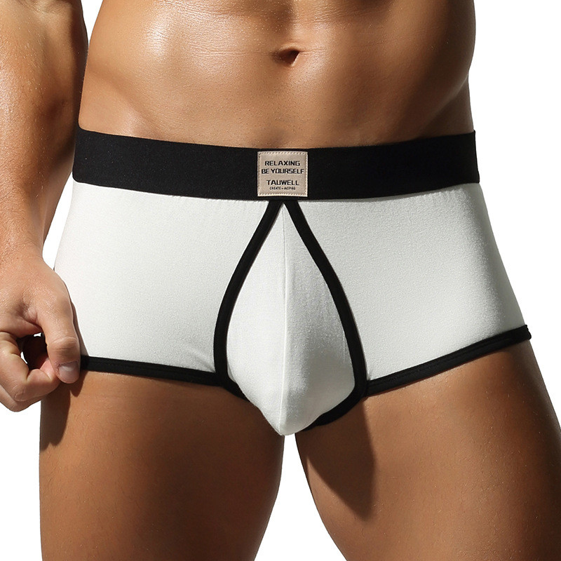 กางเกง boxer เอวต่ำดีไซน์เรียบ ระบายอากาศได้ดี ใส่สบายสำหรับผู้ชาย ราคา ถูกที่สุด ดีลบีเคเค แกลเลอรีภาพที่ 2