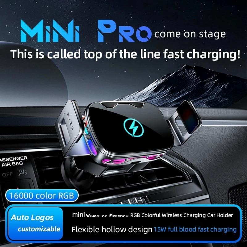 ที่วางโทรศัพท์ในรถยนต์ 15W Wireless Charger สําหรับ IPhone i รถ Air Outlet Mount Charger สําหรับ Mag