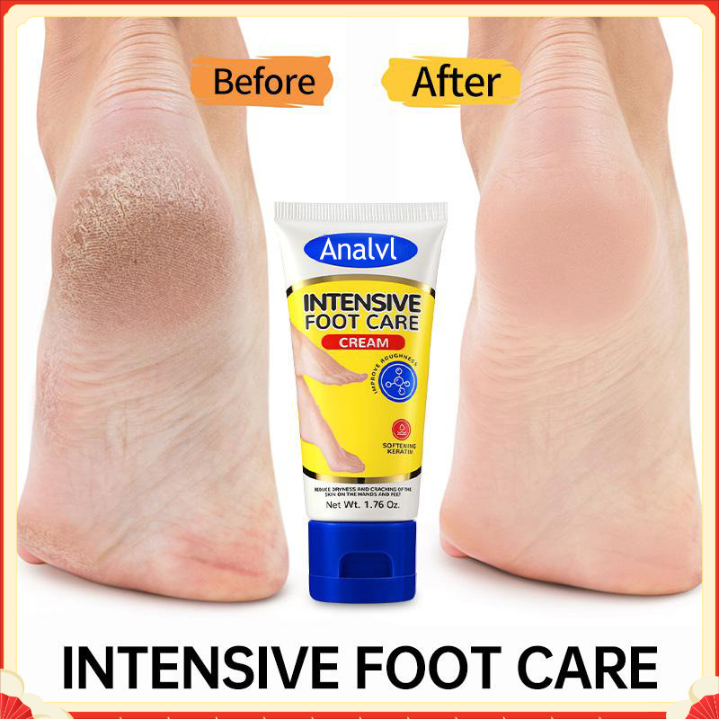AavIni Foot Care Cream Repair Cracks Soften Calluses Moisturizing Foot Lotion
