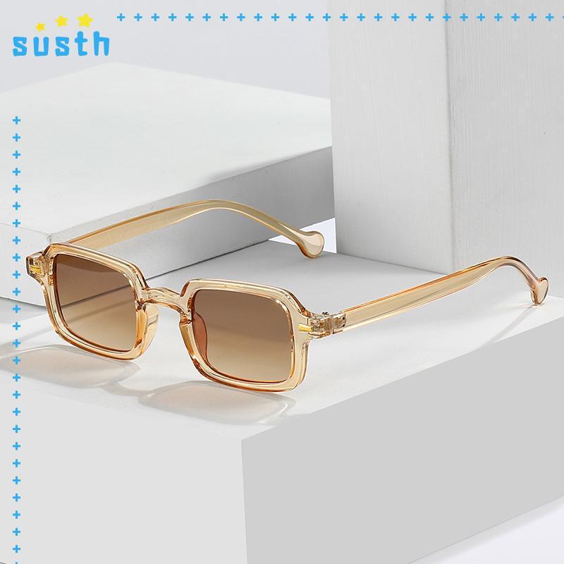 SUSTH Women Shades Fashion Leopard Blue Glasses Men Sun Glasses