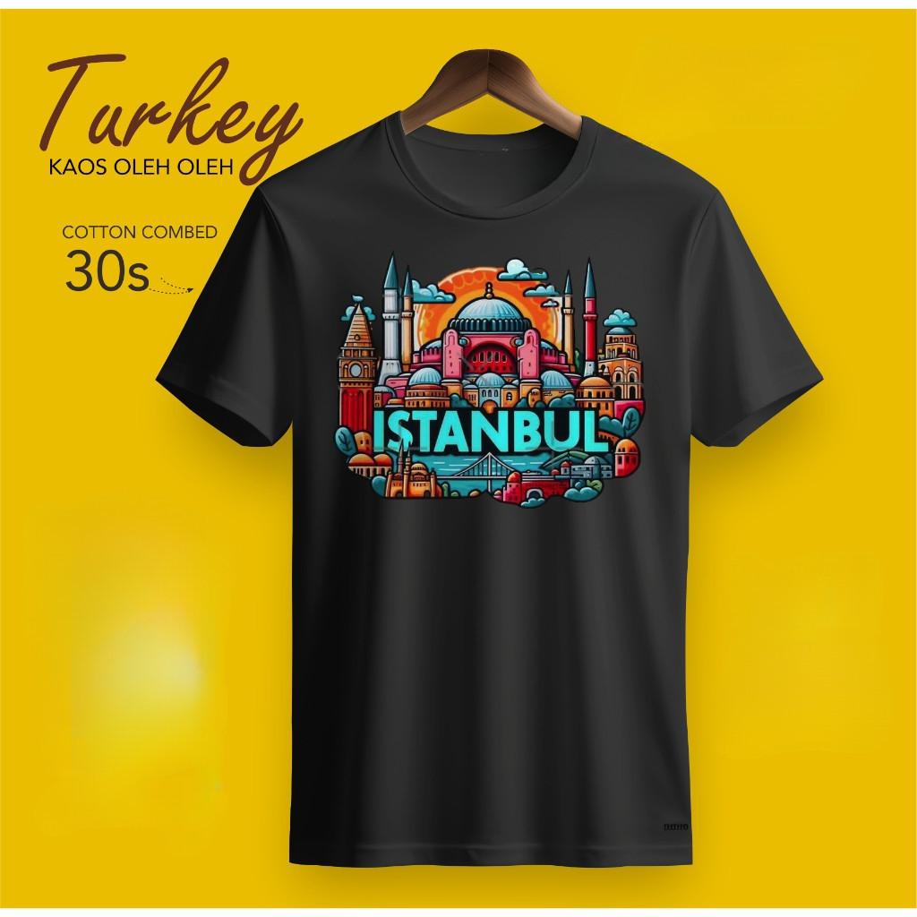 เสื้อยืดโดย ISTANBUL TURKEY TURKIYE IZMIR พร้อมป้ายแท็ก TURKEY PREMIUM SOUVENIR ของขวัญสําหรับผู้ใหญ