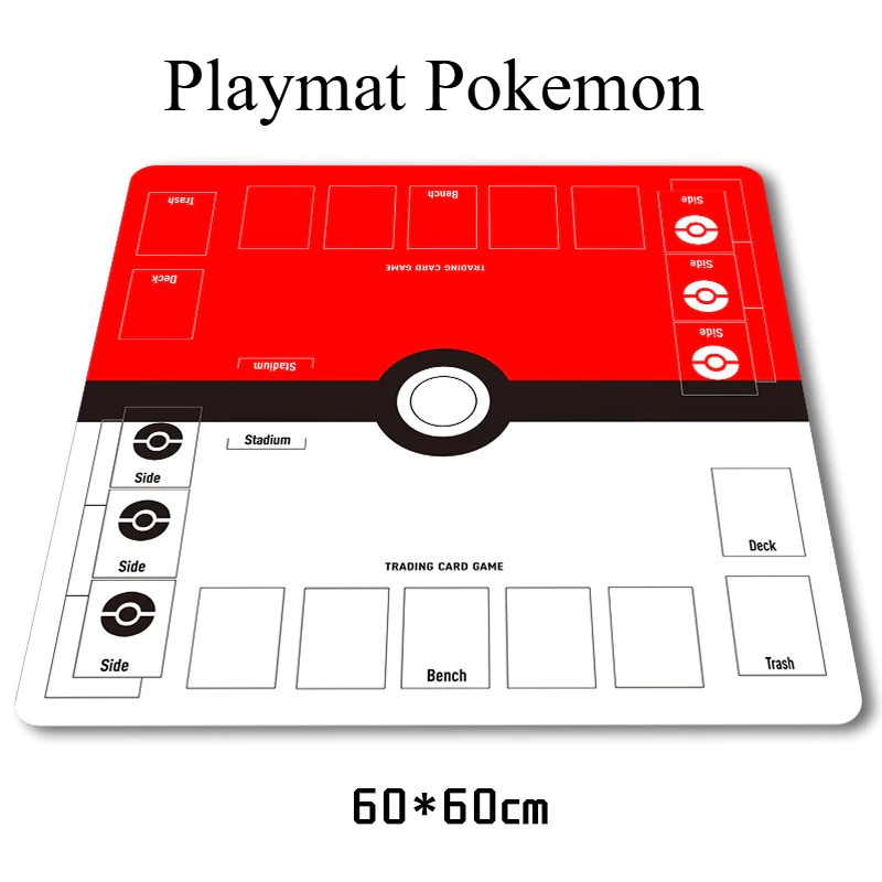 Playmat Pokemon เสื่อตารางโปเกมอน แผ่นรองตกแต่งเกม เก็บง่าย สำหรับเด็กและนักเล่นเกมการ์ดโปเกมอน