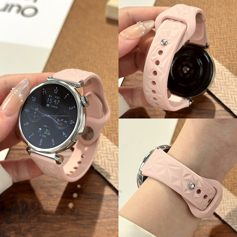 18 มม.ผู้หญิงสําหรับ Huawei นาฬิกา GT 6/ 5/4 41 มม.GT5 Pro 42 มม.ซิลิโคน Breathe สร้อยข้อมือ Band
