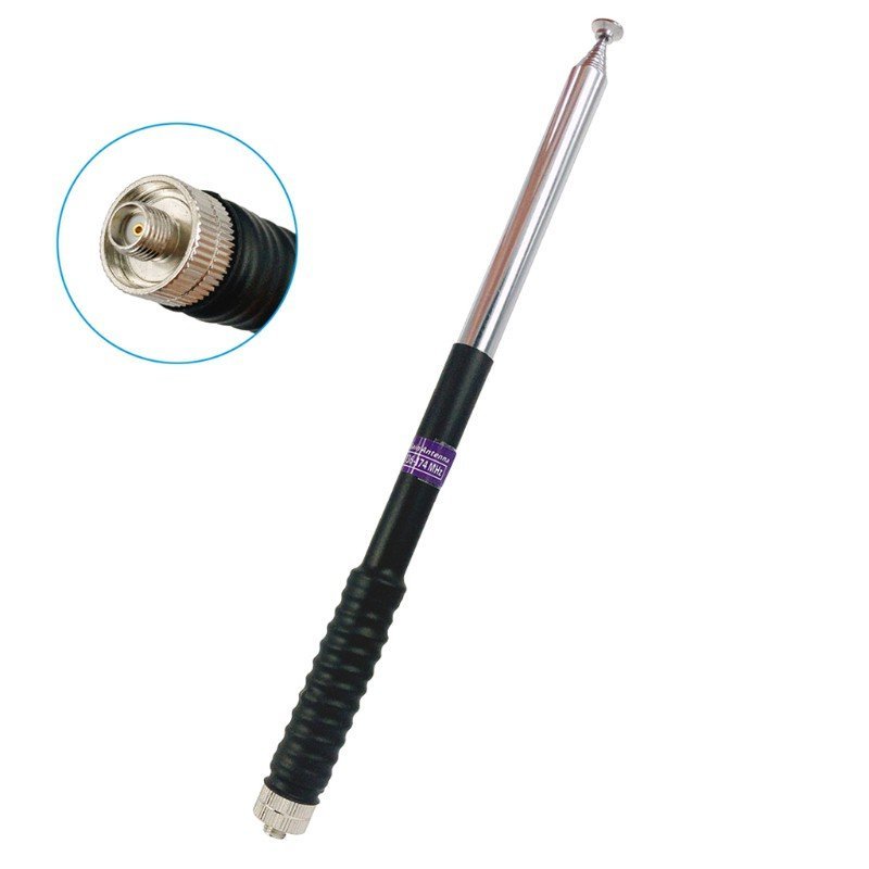 fir♞ 103cm NA-777S Rod Antenna VHF 136-174MHz High Gain SMA-F Telescopic Antena for -Baofeng UV-9R p