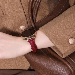22 มม.สายนาฬิกาหนังสําหรับ Redmi Watch 6 5 4 สายคล้องคอสําหรับ Redmi Watch 5 3 Active/Lite Xiaomi Mi 8Pro/9Pro หนังเอวเล็กเรียบง่ายสายนาฬิกา