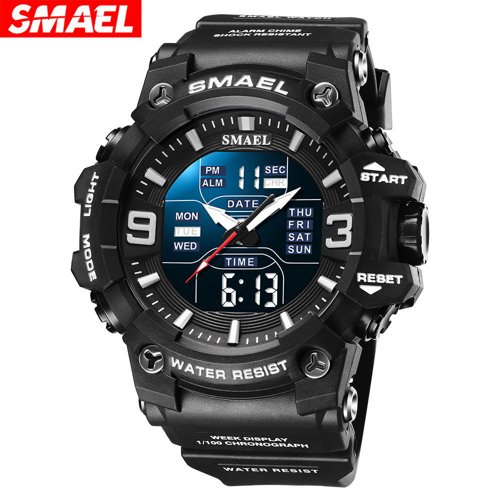 SMAEL Smail2022New men's watch multifunctional sports waterproof electronic watch student wristwatch