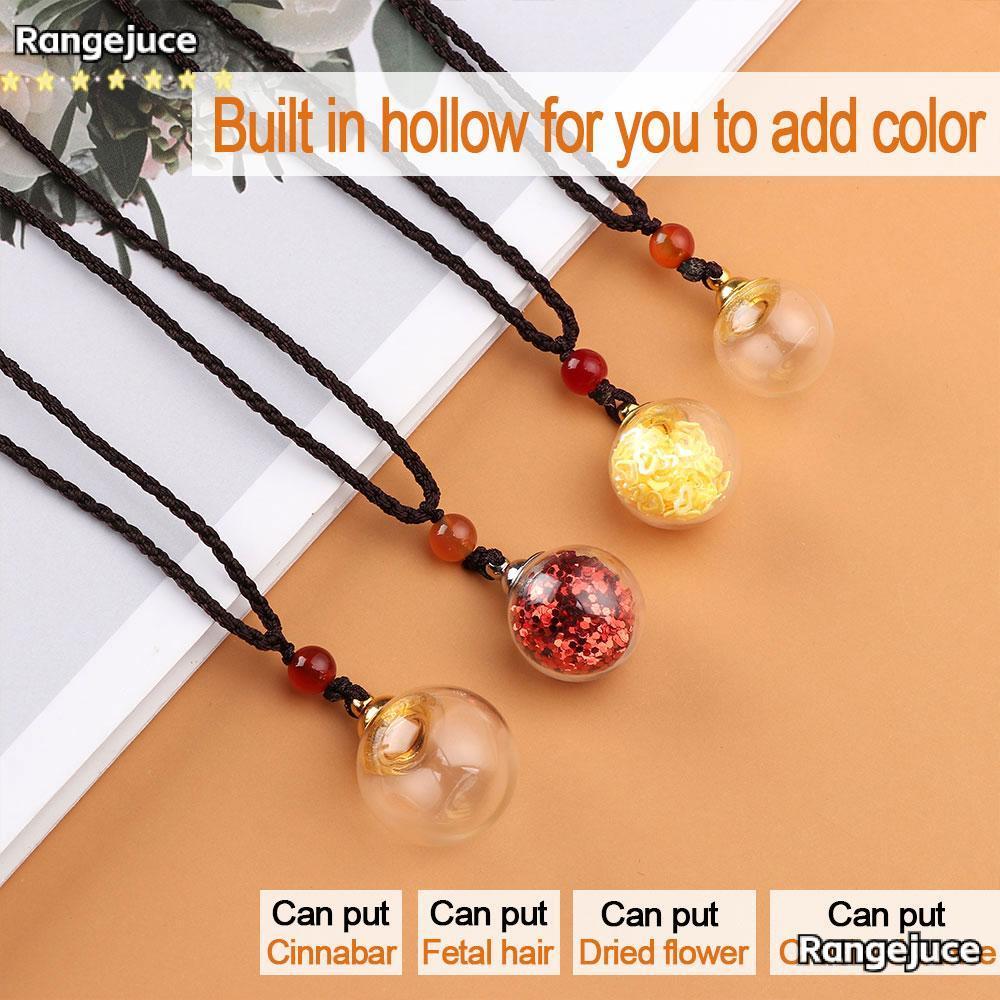 RANGEJUCE สร้อยคอสําหรับผู้หญิงผู้ชายทรงสี่เหลี่ยมอินเทรนด์กระจายน้ํามัน Vial