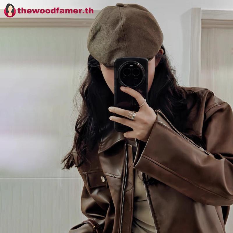 หมวกเบเร่ต์สไตล์อังกฤษ retro spice girl