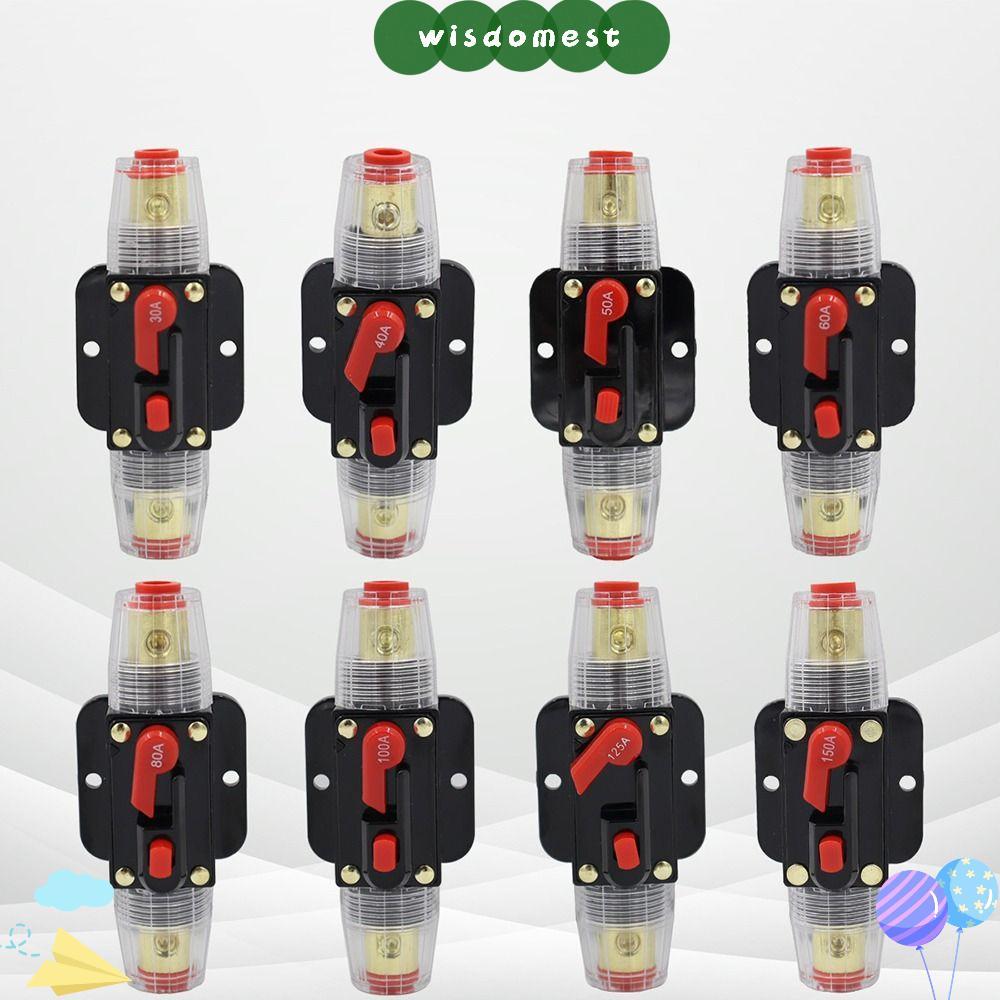 WISDOMEST DC Resettable Circuit Breaker, 60A 50A 40A 30A สําหรับตัวเชื่อมต่อโซลาร์เซลล์ Self Recover