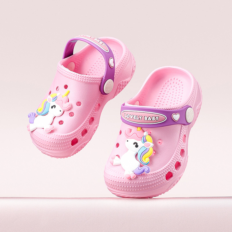 Cheerful Mario รองเท้าแตะหัดเดิน 1-8 ปี ลองเท้าเด็ก 6 สี ไดโนเสาร์&ยูนิคอร์นน่ารัก นิ่ม กันลื่น รองเท้าหัวโตทารก แตะเด็กหัดเดิน