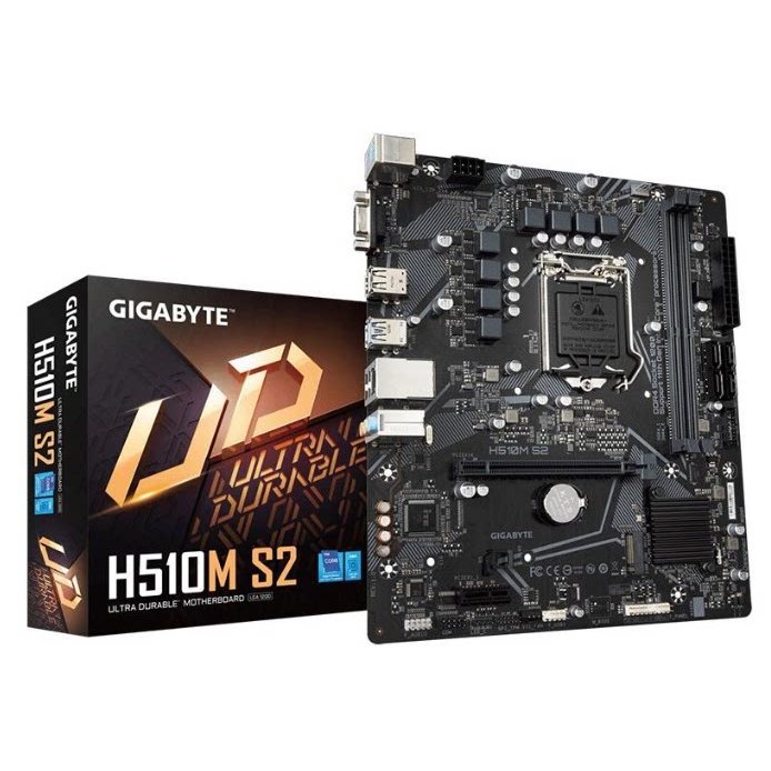 [ไม่ใหม่เอี่ยม] ราคาโปรโมชั่นเมนบอร์ดขนาดใหญ่พร้อมสต็อกมาใหม่ GA-H510M S2 1200 เข็มรองรับ CPU รุ่นที