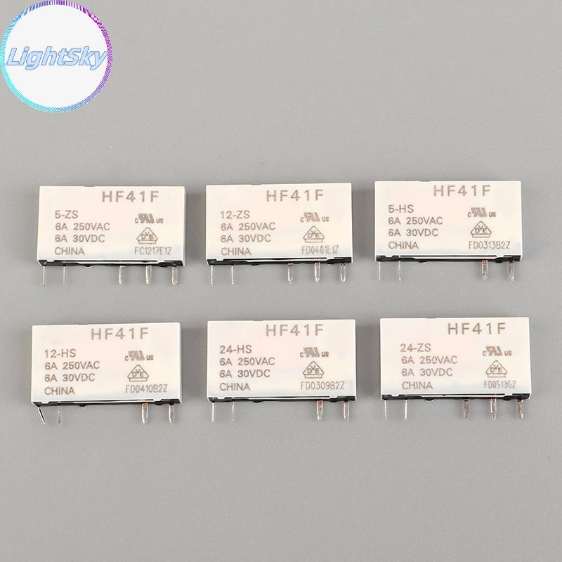 LightSky HF41F-24-ZS HF41F-12-ZS HF41F-5-ZS HF41F-5-HS HF41F-12-HS HF41F-24-HS รีเลย์อุตสาหกรรม Subm