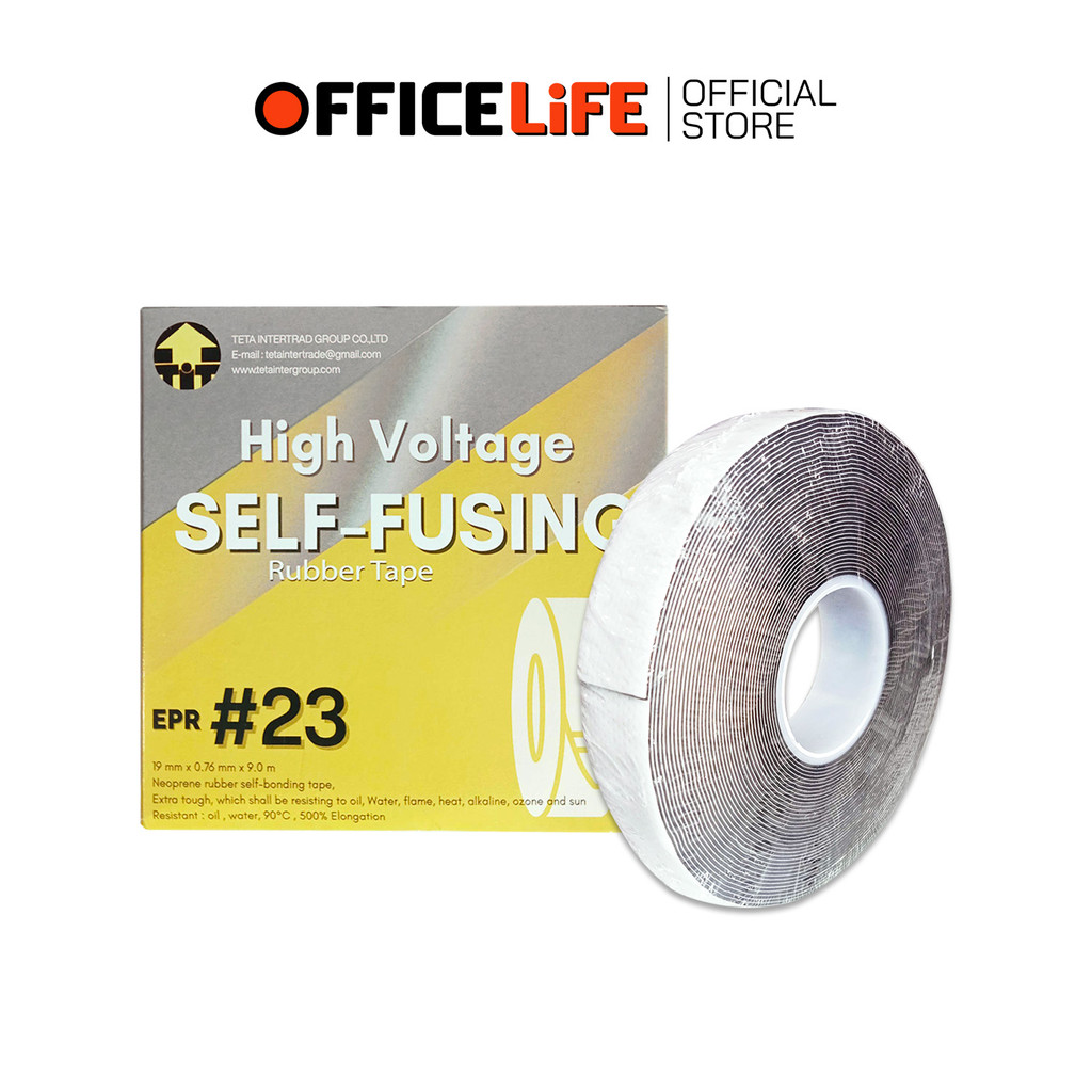 TETA เทปพันสายไฟ  เทปพันเคเบิ้ลอากาศแรงสูง รุ่น EPR #23 ขนาด 3/4 นิ้ว x 30 ฟุต ( 1 ม้วน )