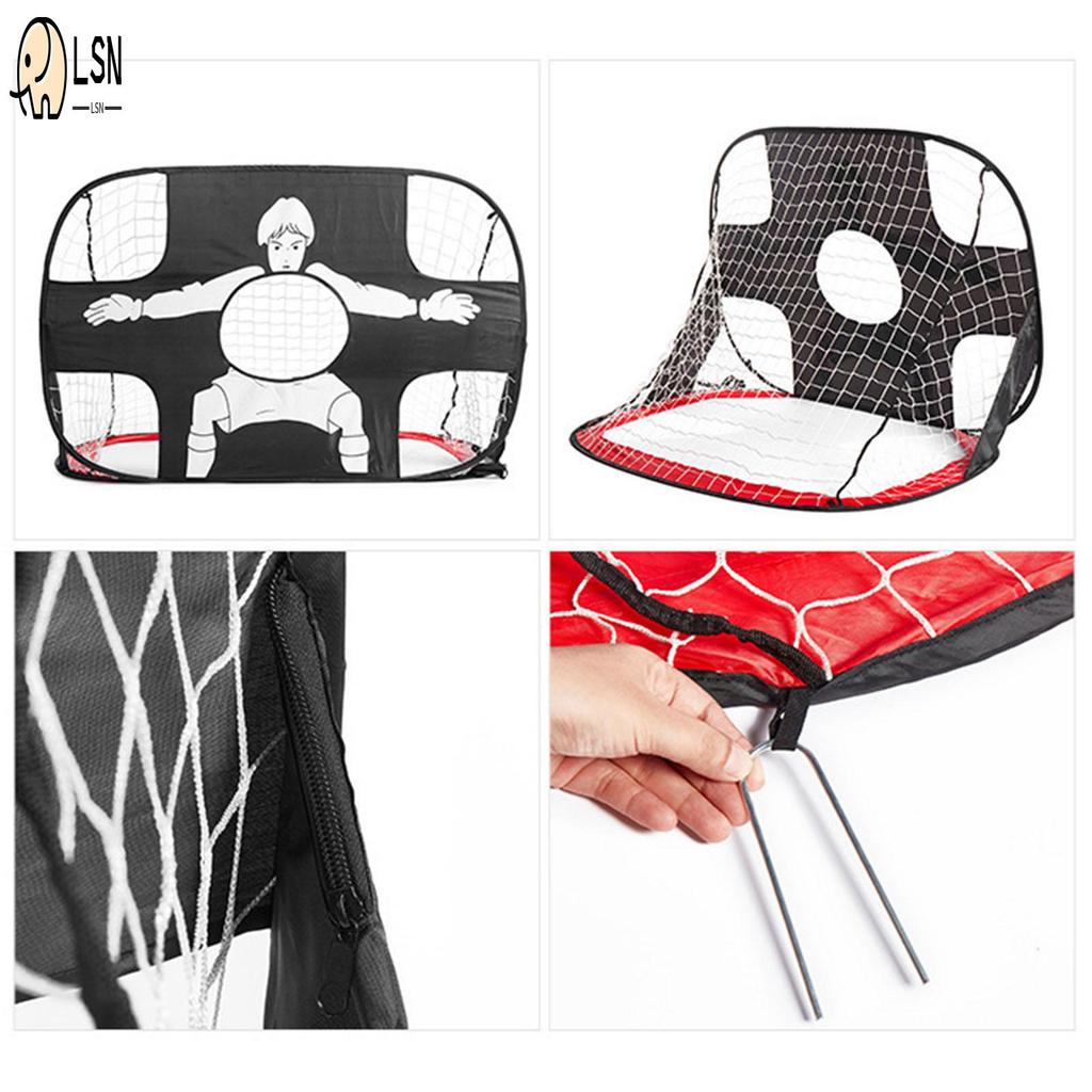 Pop Up Soccer Net Football Goal Mini Portable Folding Football Goal for Indoor Outdoor Football Game