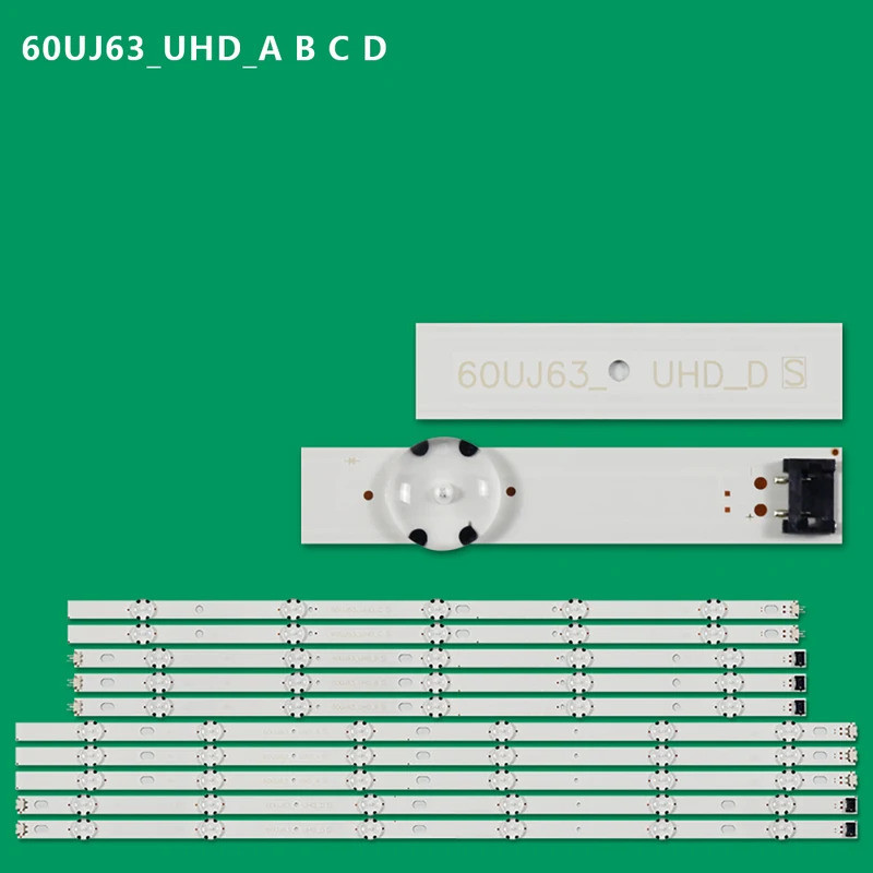LED backlight strip สําหรับ 60UJ635V 60UJ6300 60UJ6050 60UJ6309 60UJ634V 60UJ630 60UJ6320 60UJ6500 E