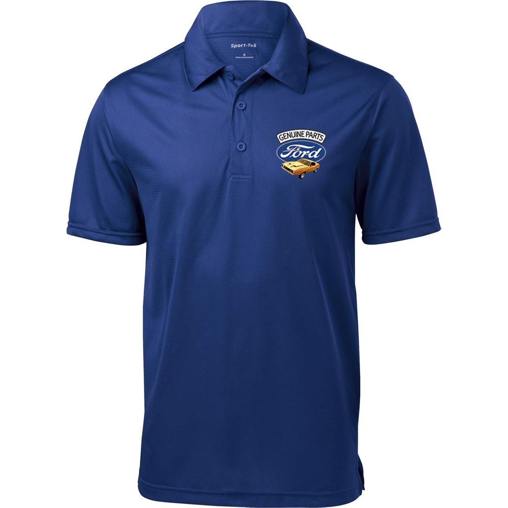 เสื้อโปโลลายพิมพ์ Ford Mustang พร้อมกระเป๋า ผลิตจากวัสดุแท้