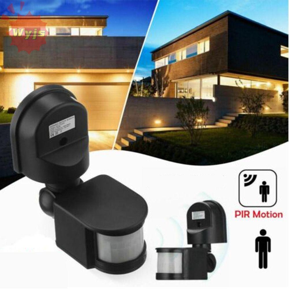 WJYS อินฟราเรด PIR 220V สวิทช์ปรับ LED Light Movement Detector