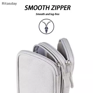 Ritasday USB Cable Storage Bag Travel Portable Multi-Functional Storage Bag สําหรับเครื่องชาร์จและโทรศัพท์มือถือใหม่
