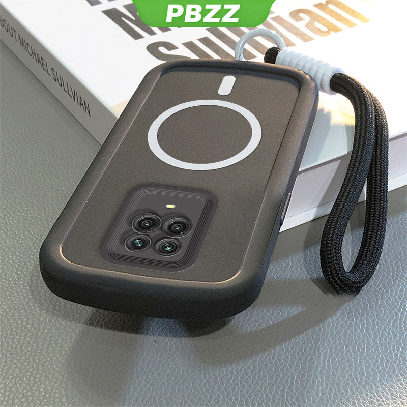 PBZZ สําหรับ Redmi NOTE 8 7 9S XIAOMI REDMI NOTE 7 8 9 PRO เคสโทรศัพท์ Softcase กันกระแทกออกแบบใหม่ความงามไร้สายแม่เหล็กสิ่งที่แนบมาพร้อมเชือกเส้นเล็ก JTDTGSBS01