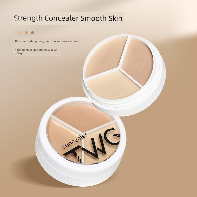 corrector คอนซีลเลอร์ TWG Tricolor คอนซีลเลอร์คอนซีลเลอร์ Palette ปกปิดจุดรอยสิว Dark Circles เนื้อค