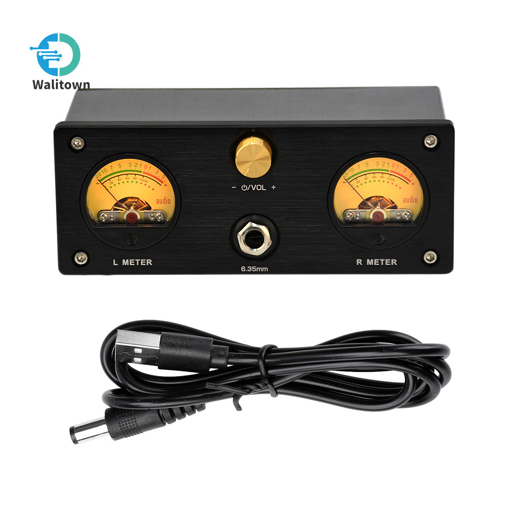 Xz-U6Pro VU Meter + หูฟัง Amp DC5V เครื่องขยายเสียงหูฟังเดสก์ท็อป Linear เครื่องขยายเสียง 6.35 มม./3