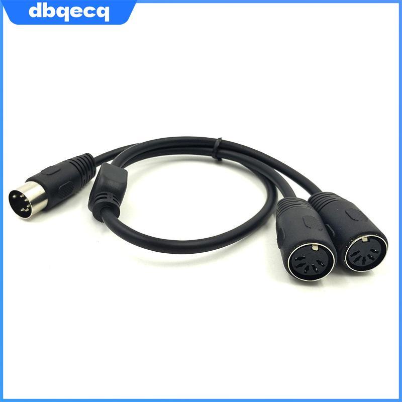 [dbqecq] MIDI 5 Pin Din Male to Dual 5Pin Female for MIDI Keyboard Synthesizer Organ