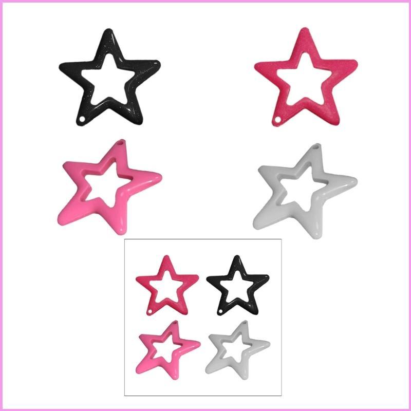 Cinn Star Bead Frames Y2K Hollow Star Charm สําหรับสร้อยคอสร้อยข้อมือต่างหูเครื่องประดับ