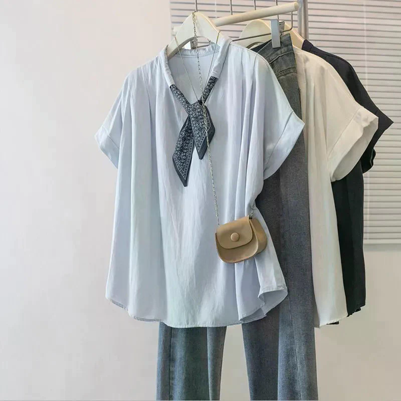 ส่งไวจากไทยBreezeS-4XL พลัสขนาดเกาหลีหลวมแขนสั้นเสื้อยืดผู้หญิงฤดูร้อนใหม่หลวมเสื้อยืดฤดูร้อนสำหรับสุภาพสตรี