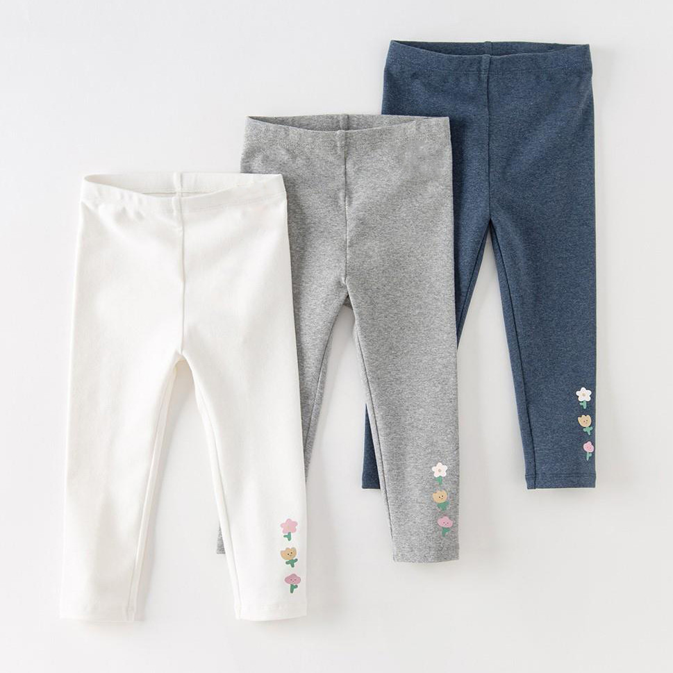 leggings ผ้าฝ้ายสำหรับเด็กวัยหัดเดิน สบายตัว สวมใส่ง่ายในทุกวัน