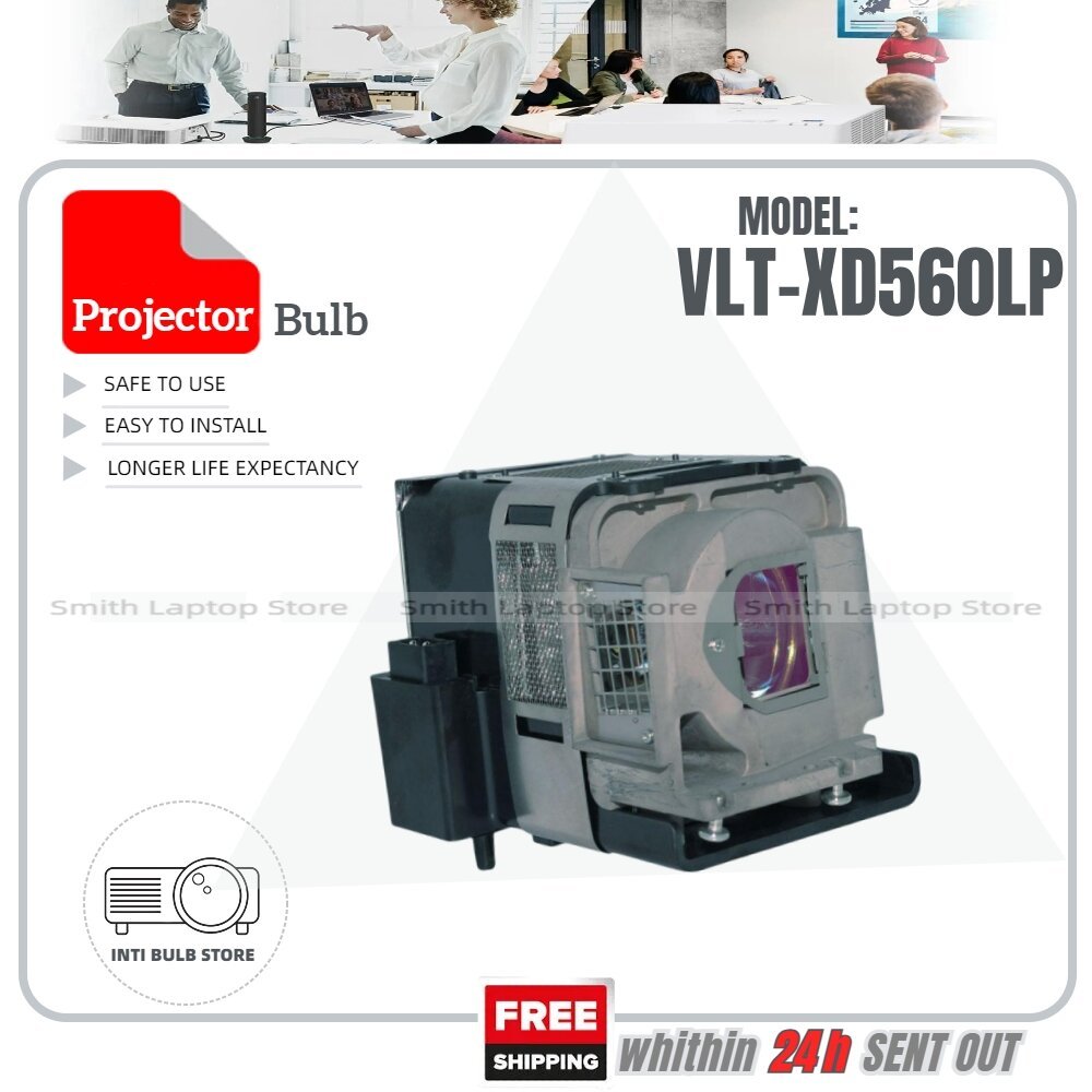 สําหรับโคมไฟโปรเจคเตอร์ MITSUBISHI VLT-XD560LP GH-670 \ GW-360ST \ GW360ST \ GW-365ST \ GW365ST \ GW