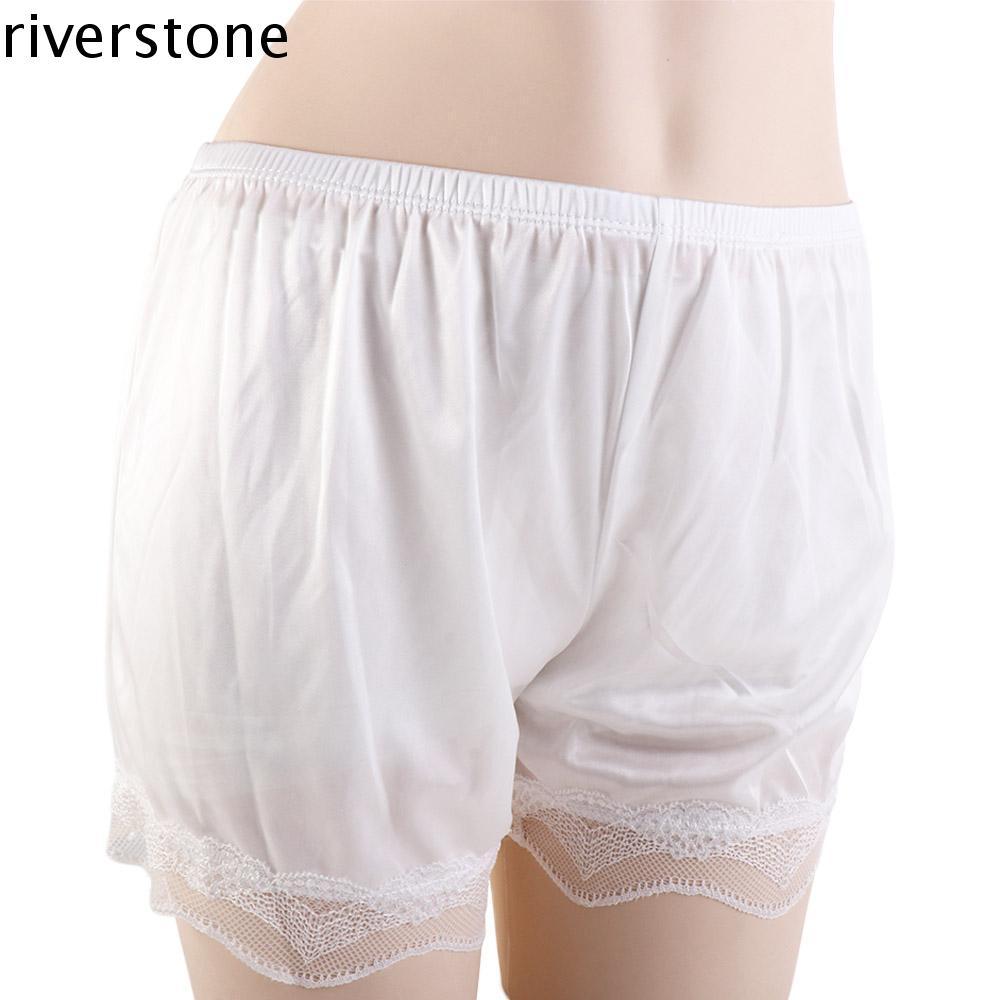 RIVERSTONE Safety Shorts Cool Thin Lace Satin Women Lady Pyjamas Shorts