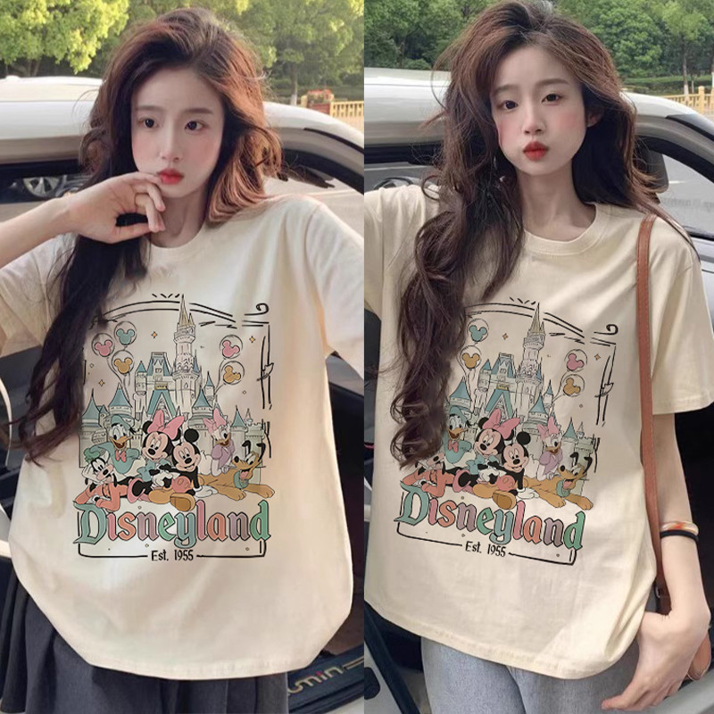 CODIhkke Korean FRIENDS Print Large bags Casual Round Neck white T-Shirt for Women#I006460Korea PIP7