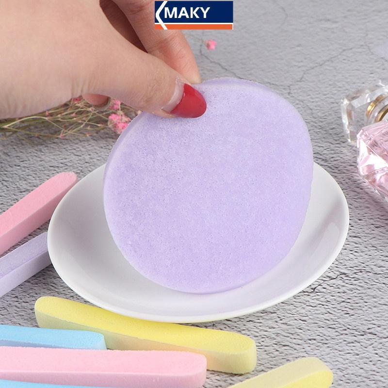 MAKY 12pcspressed Face Wash Face Sponge Clean Face Disposable Powder Puff Face Cleaning Cotton Pad C
