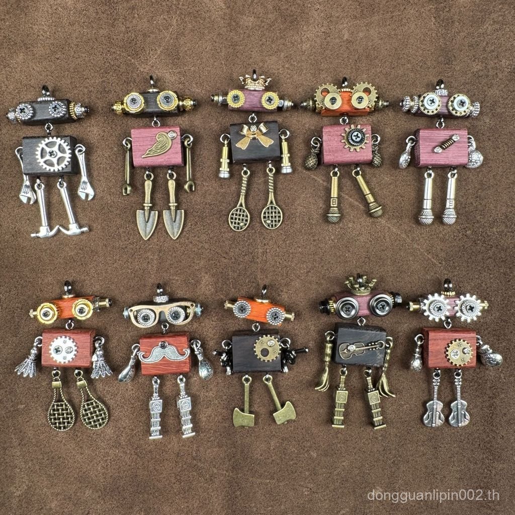 หุ่นยนต์จี้สไตล์พังก์ อินเทรนด์ สำหรับสร้อยคอและเครื่องประดับ gse