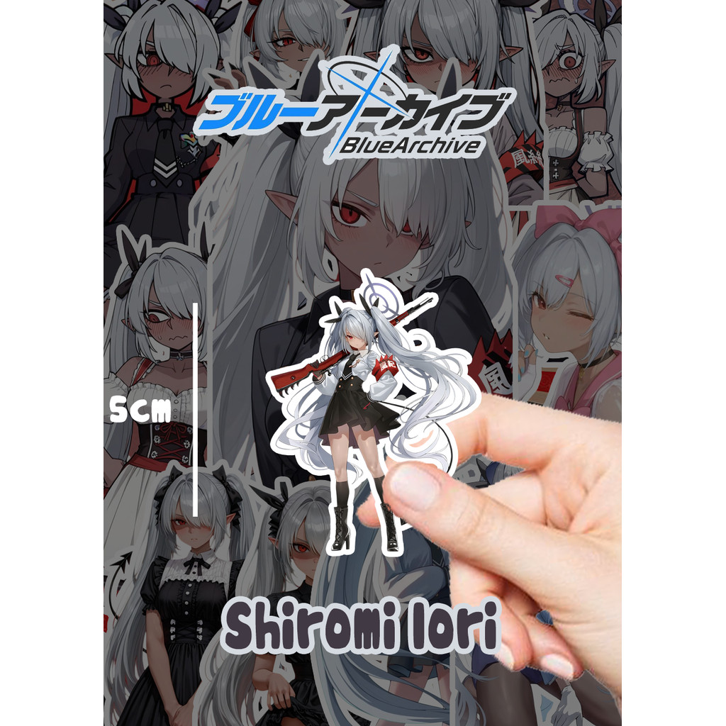 [Blue Archive] ชุดสติ๊กเกอร์ Shiromi Iori ที่แตกต่างกัน 71 ชิ้น ตัดสําเร็จ สําหรับแฟนอนิเมะ