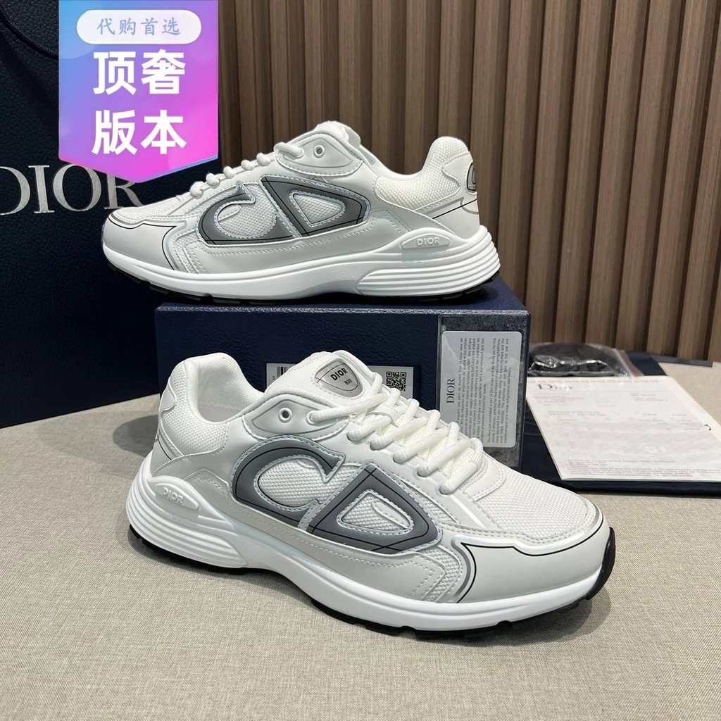รองเท้าล่าสุด Series b30 Daddy b30 สีสะท้อนแสง b30 รองเท้าผ้าใบรองเท้าผ้าใบ Dior Dior b30dior รองเท้