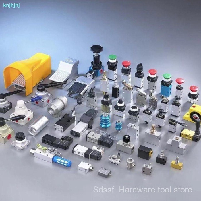 สวิตช์นิวเมติก 4HV210-08 วาล์วทิศทางด้วยตนเอง Hv02 0304 วาล์วทิศทางด้วยตนเองวาล์วควบคุมอากาศ K34R6-8