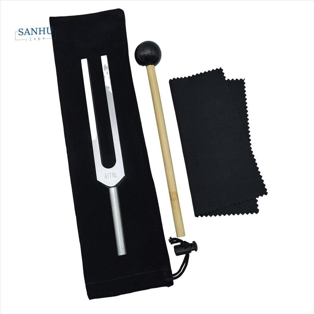 ส้อมปรับ 417Hz พร้อมค้อนซิลิโคน สําหรับระบบประสาท การทดสอบเสียง Healing Therapy