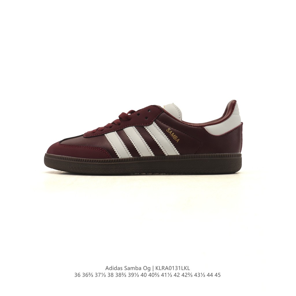 SAMBA OG SHOES รองเท้าผ้าใบคลาสสิกรองเท้าสีขาว JR8844 XW8X