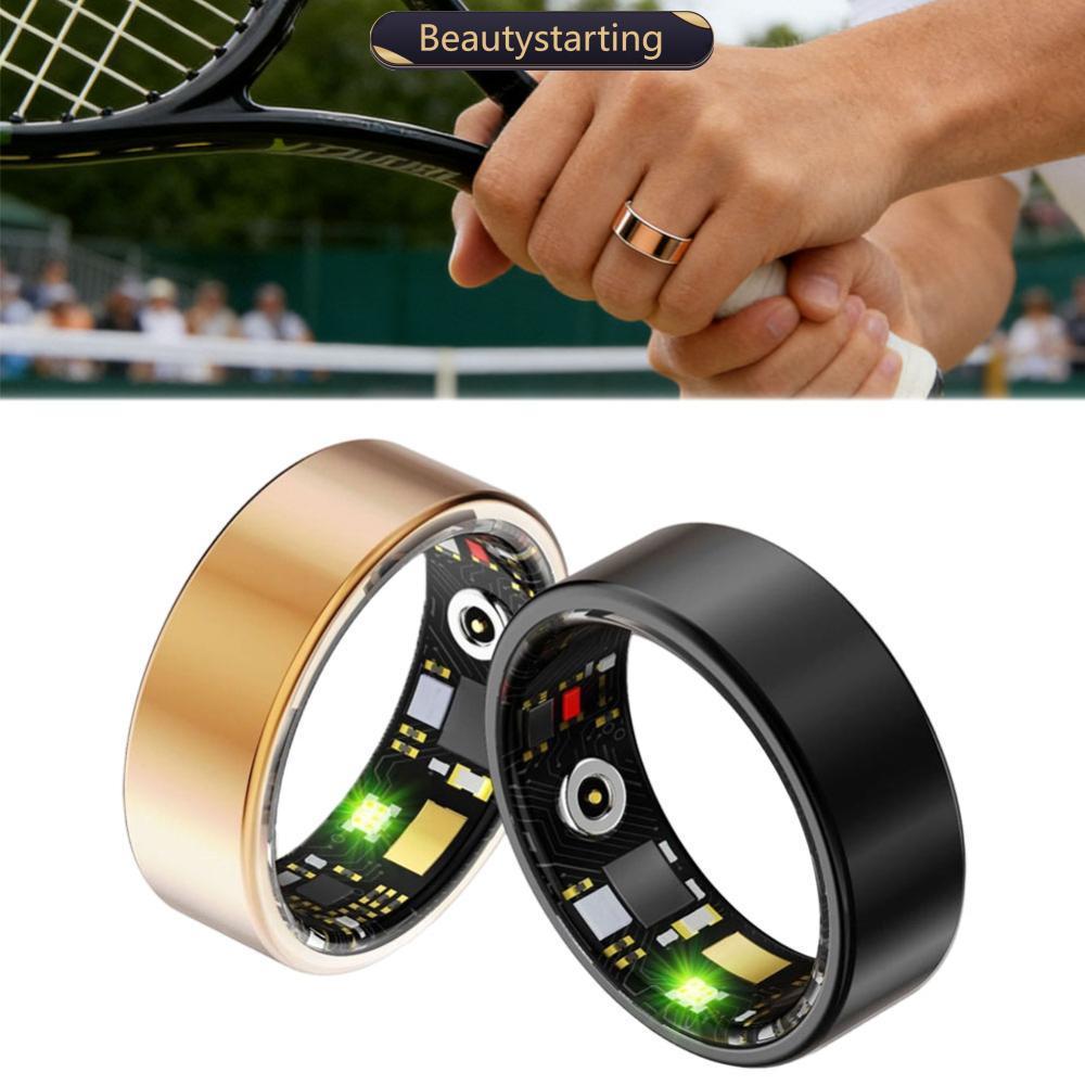 BEAUTYSTARTING R11M สุขภาพสมาร์ทแหวนติดตามสุขภาพ Sleep Heart Rate เครื่องวัดออกซิเจนในเลือด IP68 กัน