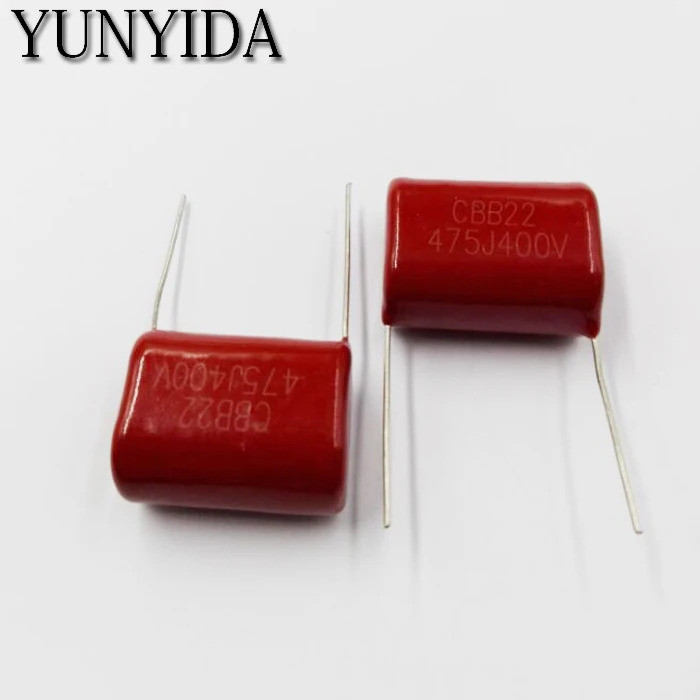 5 ชิ้น, CBB 475J 400V 4.7UF Metallized Film Capacitor 475 400V 400V475J