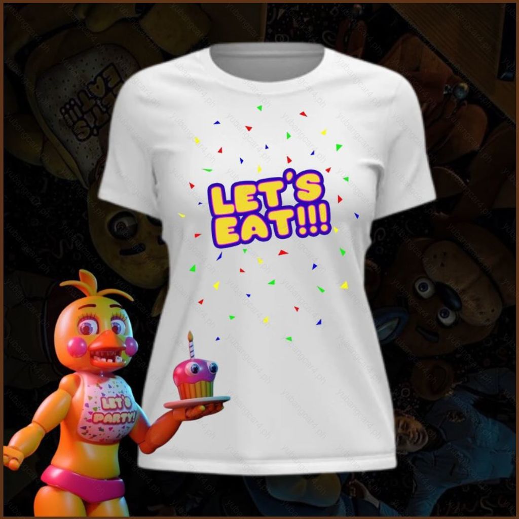 เสื้อยืดลายFriday Night FunkinและFive Nights at Freddy's แขนสั้น
