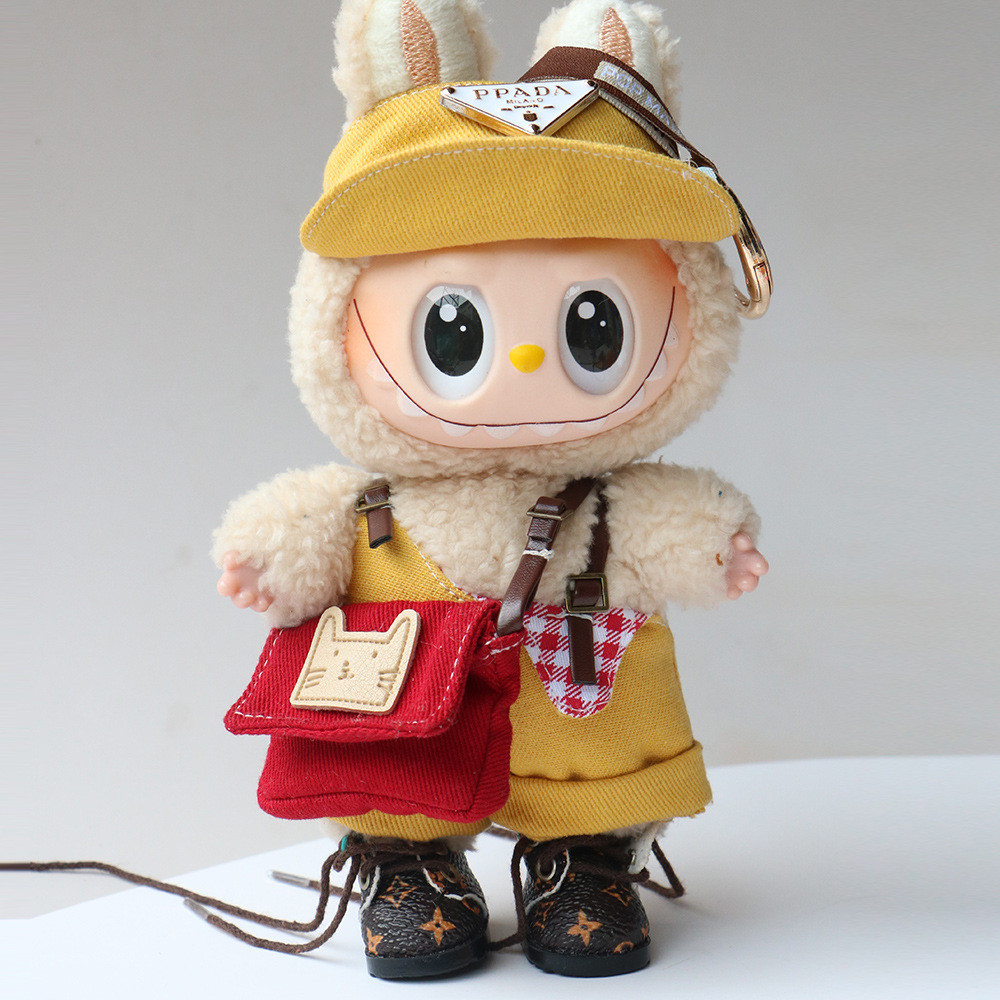 10 ซม. Labubu Crossbody Bag Doll Doll bjd Doll Bag
