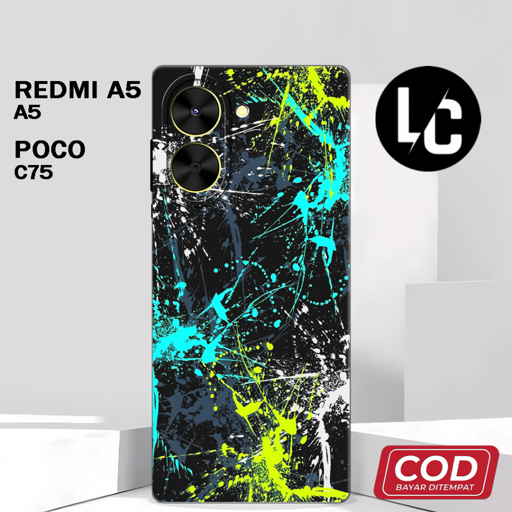 ( AQ 2) ยืดหยุ่นยาง Softcase สําหรับ Poco C71 4G l Redmi A5 4G l POCO C75 l REDMI 14C ล่าสุด l อะนิเ
