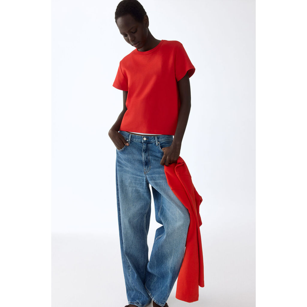 H&M(เอชแอนด์เอ็ม) เสื้อยืดคอตตอน ผู้หญิง 1264833_10