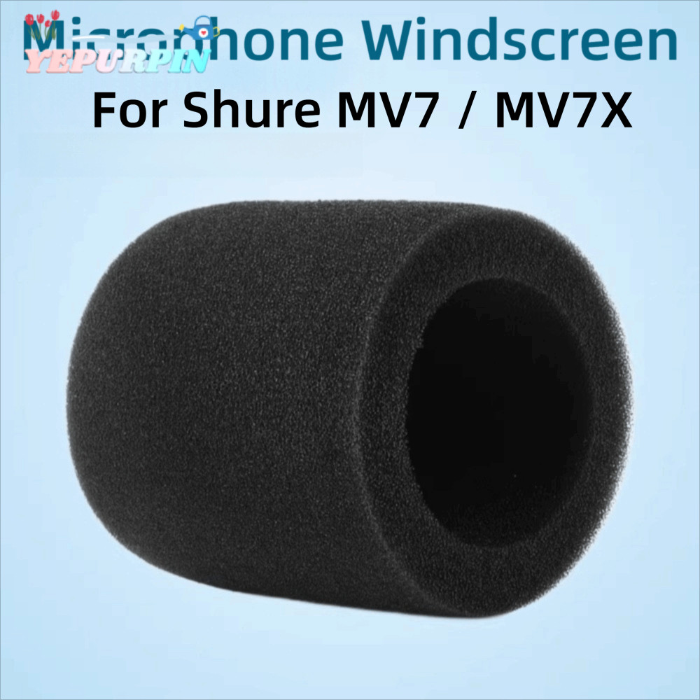 NOWNICE Mic ฝาครอบกระจก, เปลี่ยนไมโครโฟนกันลม Pop Filter, การเพิ่มประสิทธิภาพเสียง Flocked ฟองน้ําโฟ