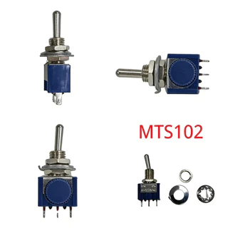 BUYBUYTECH 1 ชิ้น สวิทช์สลับ สีส้ม e-ten1021 2-pin on-off 15A 250V / สวิตซ์ mts - 102 spdt 6A 125VAC/3Aa 250VAC