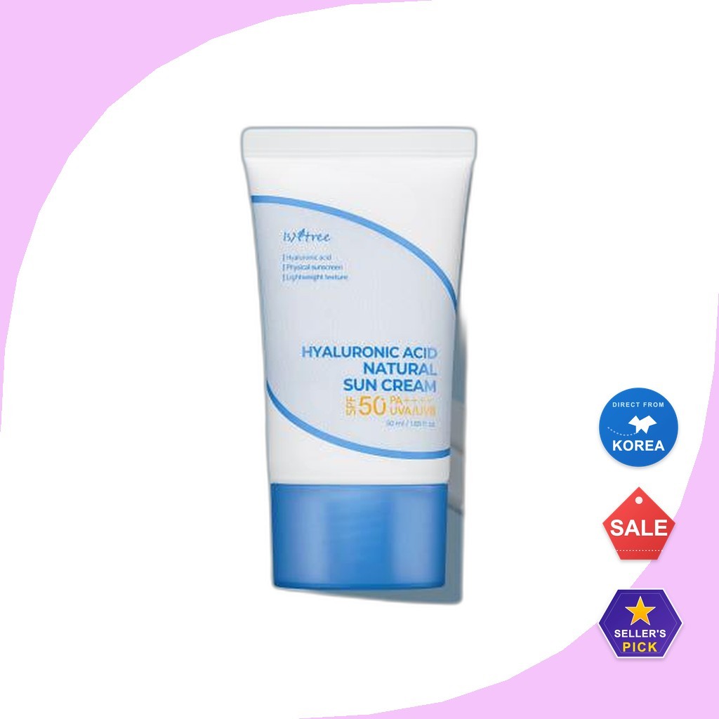 [isntree] Hyaluronic Acid Natural Sun Cream 50ml / Korean Sun Cream / Broad-Spectrum Protection โดย 
