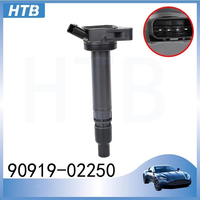 TOKS 1 ชิ้น 90919-02250 คอยล์จุดระเบิดสําหรับ Toyota Lexus IS250 IS350 GS300 GS350 Crown Land Cruise