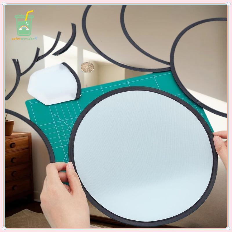 [สี] พัดลมพับ Simple Circular Performance แบบพกพารอบมือผู้หญิงพับได้ nk Handheld TH